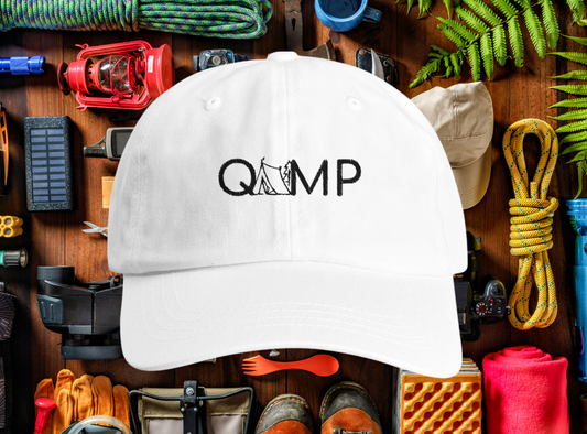 Qamp's Ultimate Camping Hat, Adult Low-Profile Cotton Dad Hat