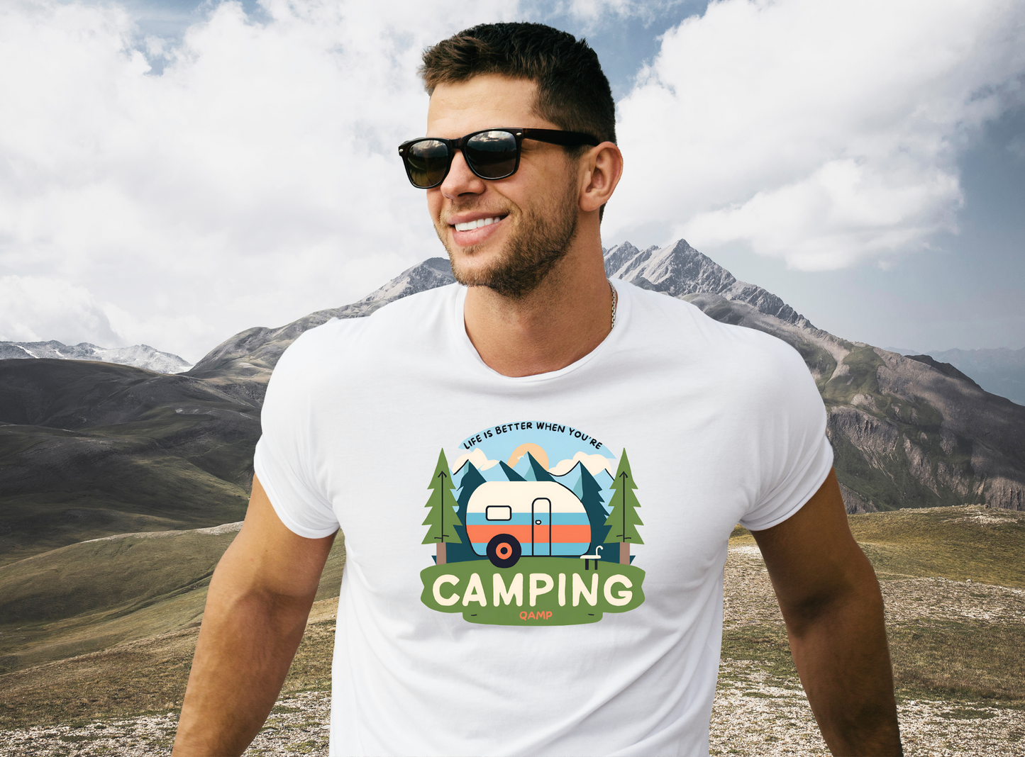 Life is Better When You're Camping, Unisex Crewneck T-shirt