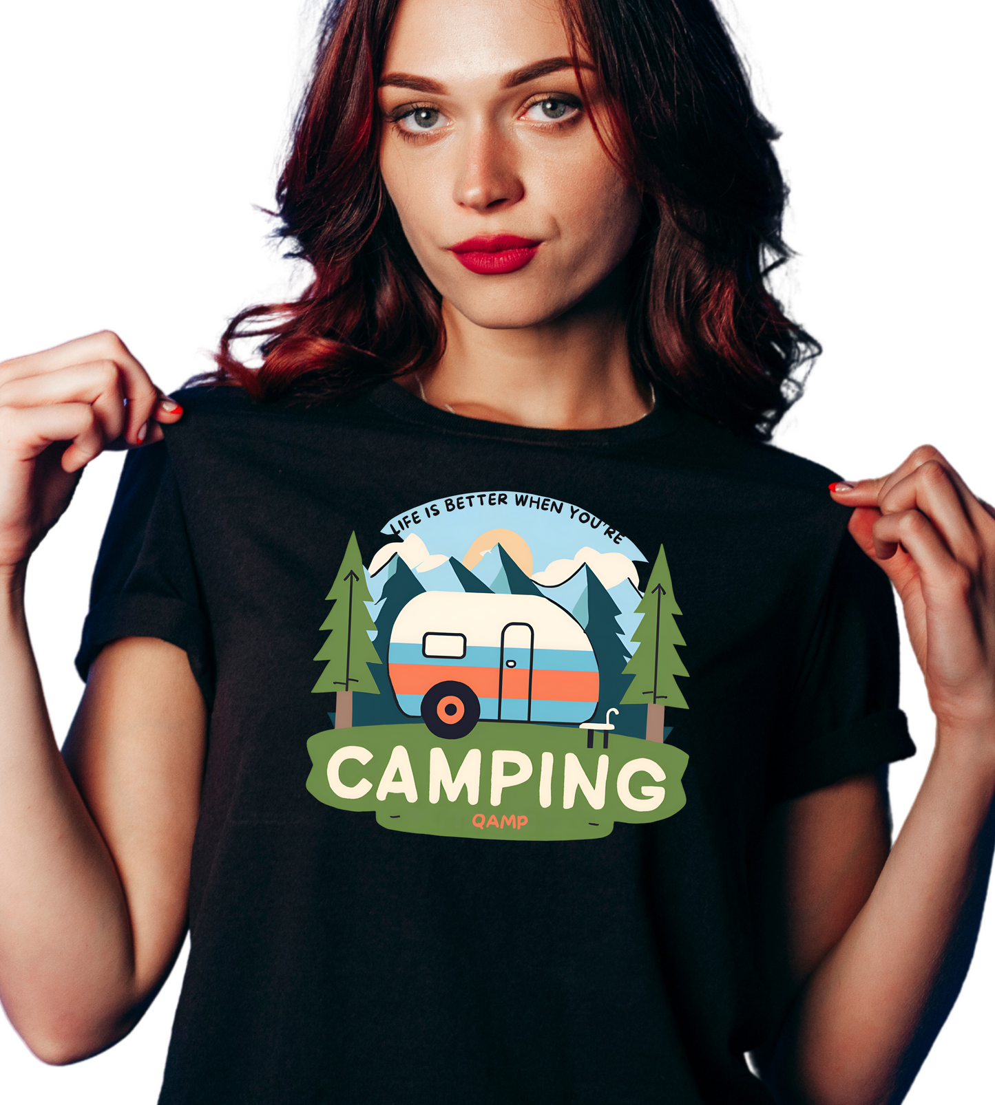 Life is Better When You're Camping, Unisex Crewneck T-shirt